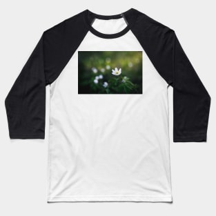 Anemone nemorosa flower in the forest Baseball T-Shirt